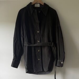 Babaton Dark Green Belted Utility Jacket